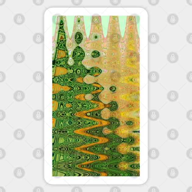 Abstract Christmas Trees II Sticker by ninasilver